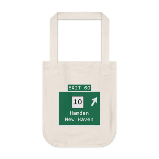 Vintage WCP Exit 60 Sign Organic Canvas Tote Bag