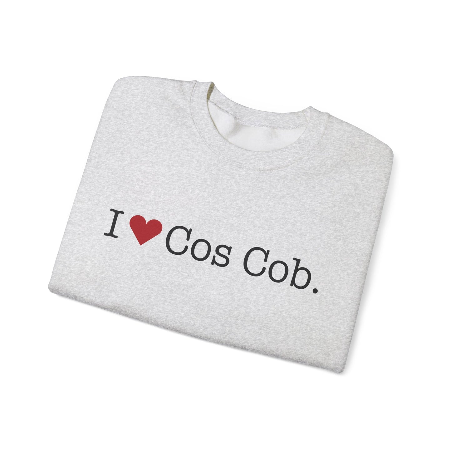 I Heart Cos Cob. Unisex Heavy Blend™ Crewneck Sweatshirt