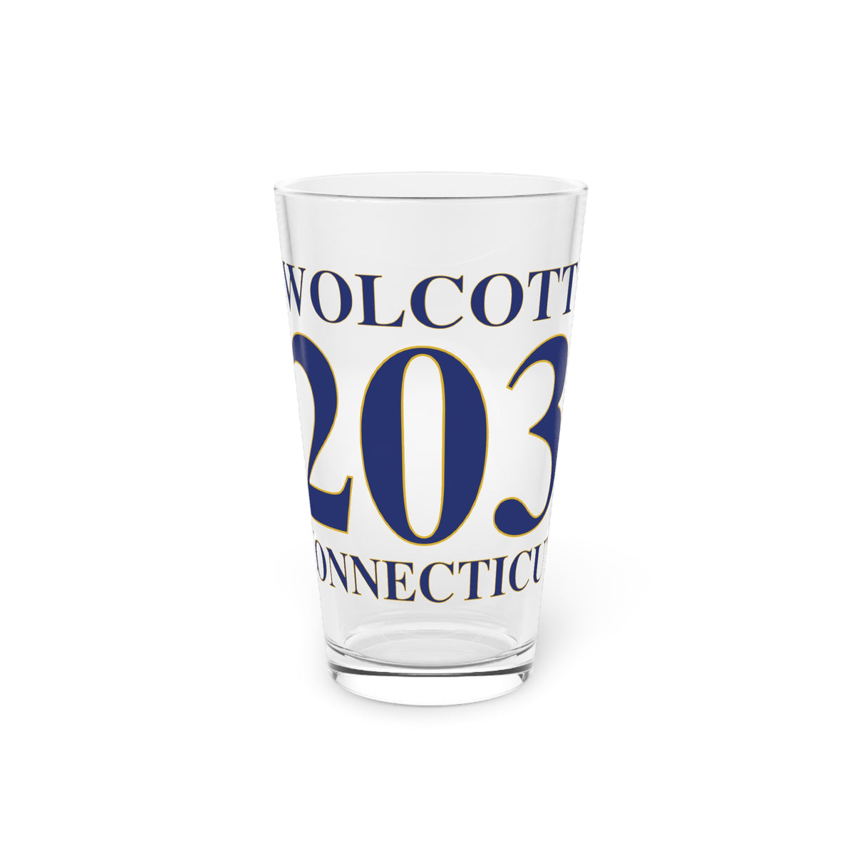 Wolcott 203 Connecticut Pint Glass, 16oz