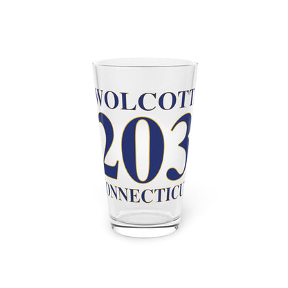 Wolcott 203 Connecticut Pint Glass, 16oz