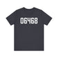 06468 Monroe Connecticut Zip Code Unisex Jersey Short Sleeve T-Shirt