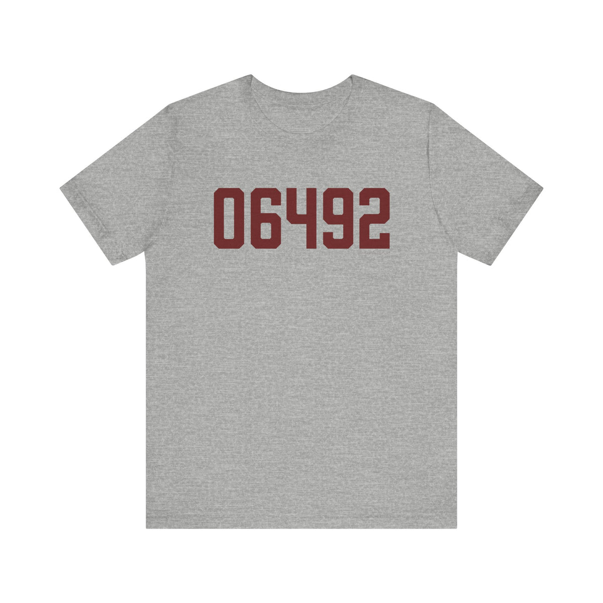 06492 Wallingford Connecticut Zip Code Unisex Jersey Short Sleeve T-Shirt