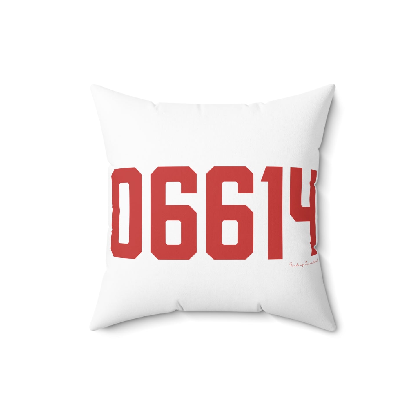 06614 - Stratford Connecticut Zip Code Spun Polyester Square Pillow
