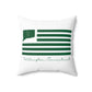 Willington Connecticut St. Patrick’s Day Flag Spun Polyester Square Pillow