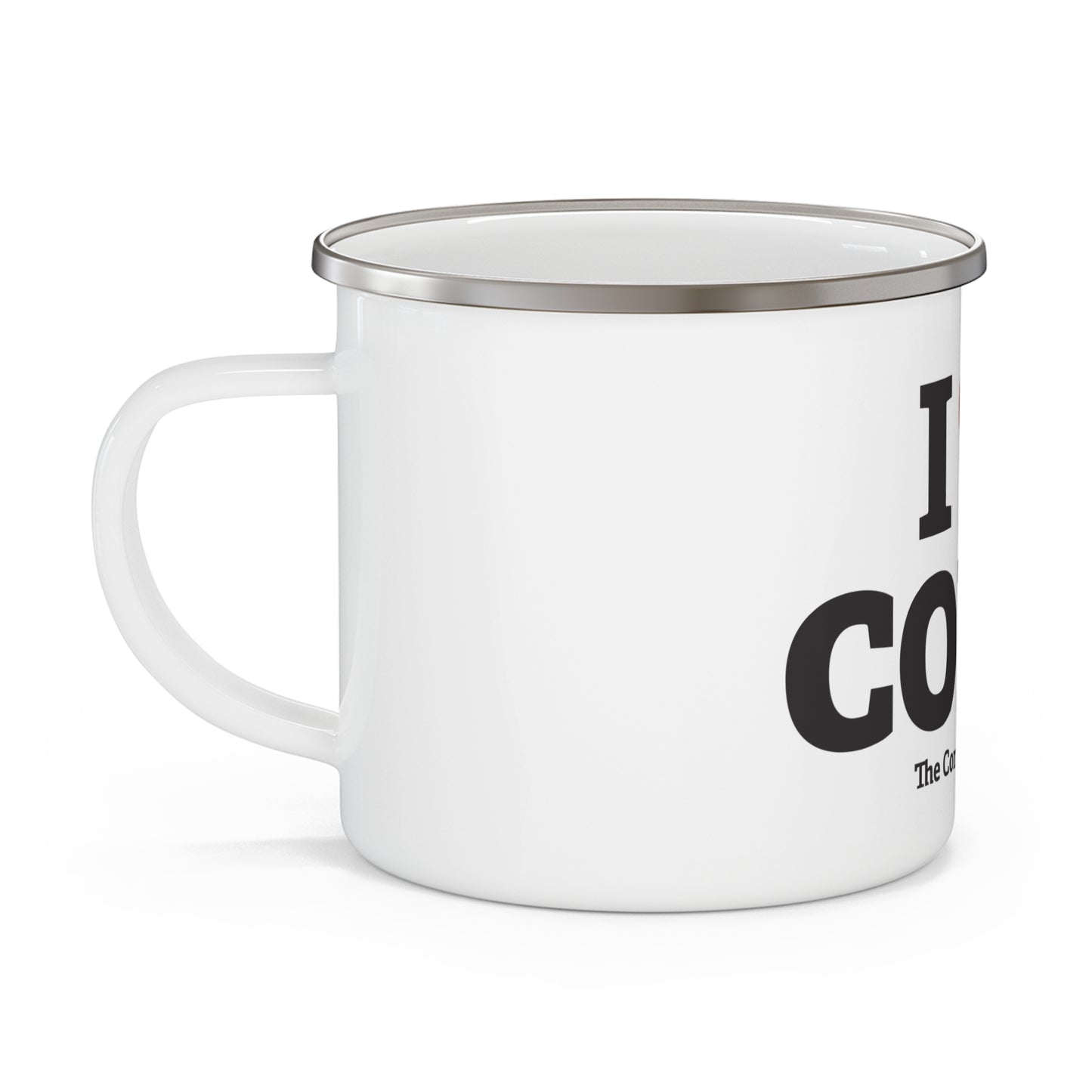 I Heart CONN. Enamel Camping Mug