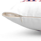 860 Stafford Red, White & Blue Spun Polyester Square Pillow
