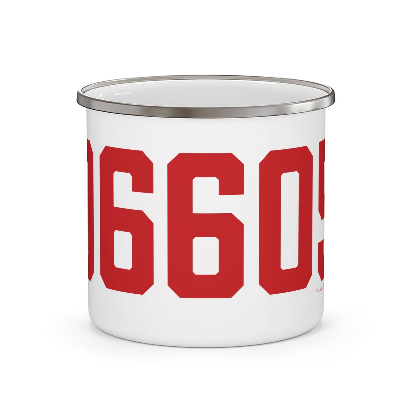 06605 Bridgeport Connecticut Zip Code Enamel Camping Mug