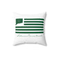 Lebanon Connecticut St. Patrick’s Day Flag Spun Polyester Square Pillow