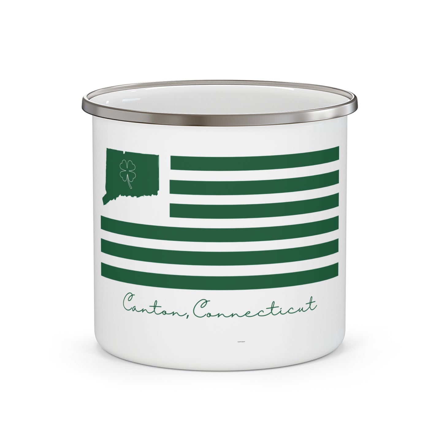 Canton St. Patrick’s Day Flag Enamel Camping Mug