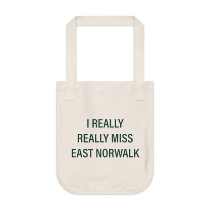 I Really Really Miss East Norwalk Organic Canvas Tote Bag