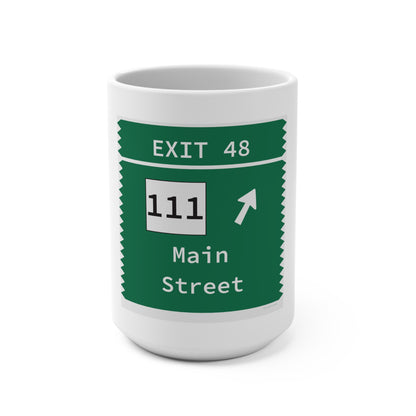 Vintage Merritt Parkway Exit 48 Sign Mug 15oz