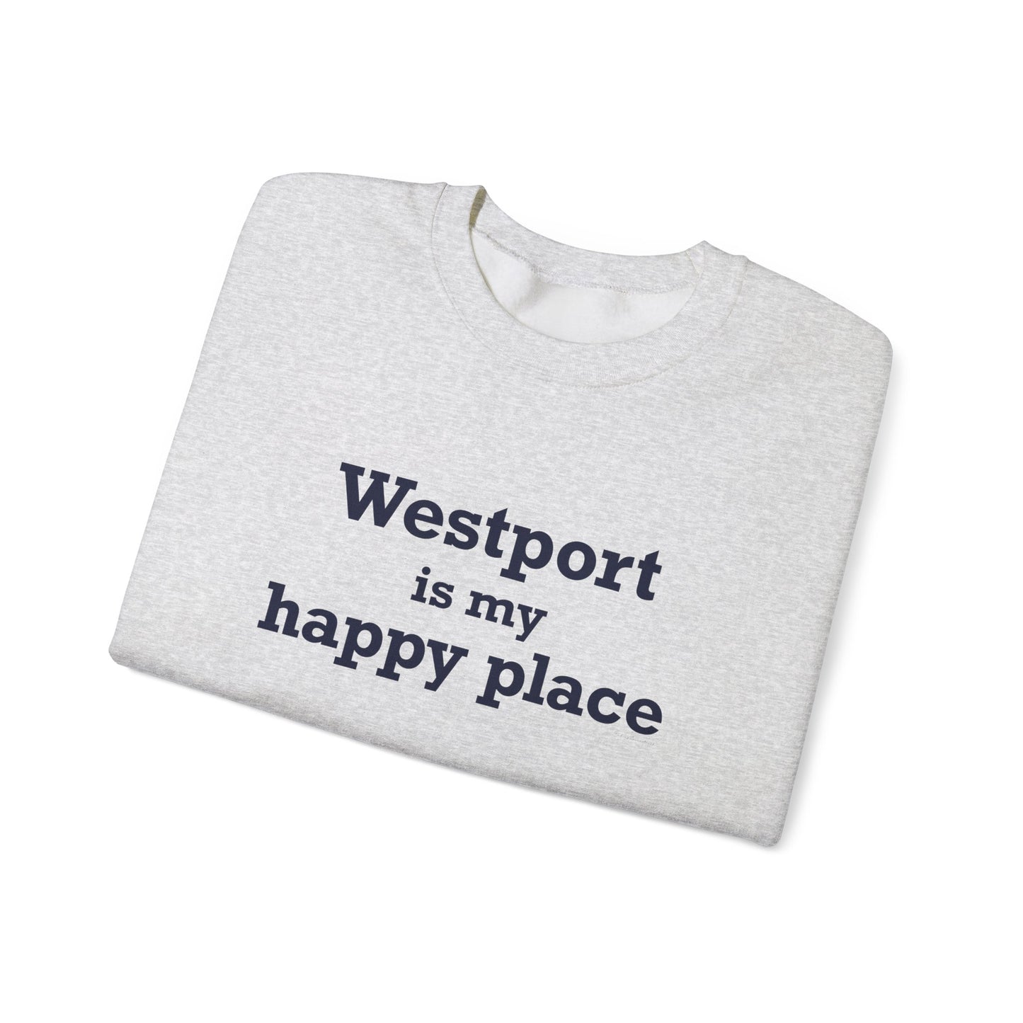 Westport Is My Happy Place Unisex Heavy Blend™ Crewneck Sweatshirt