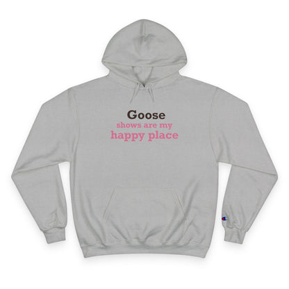 Goose Shows Are My Happy Place - Pink & Espresso Champion Hoodie