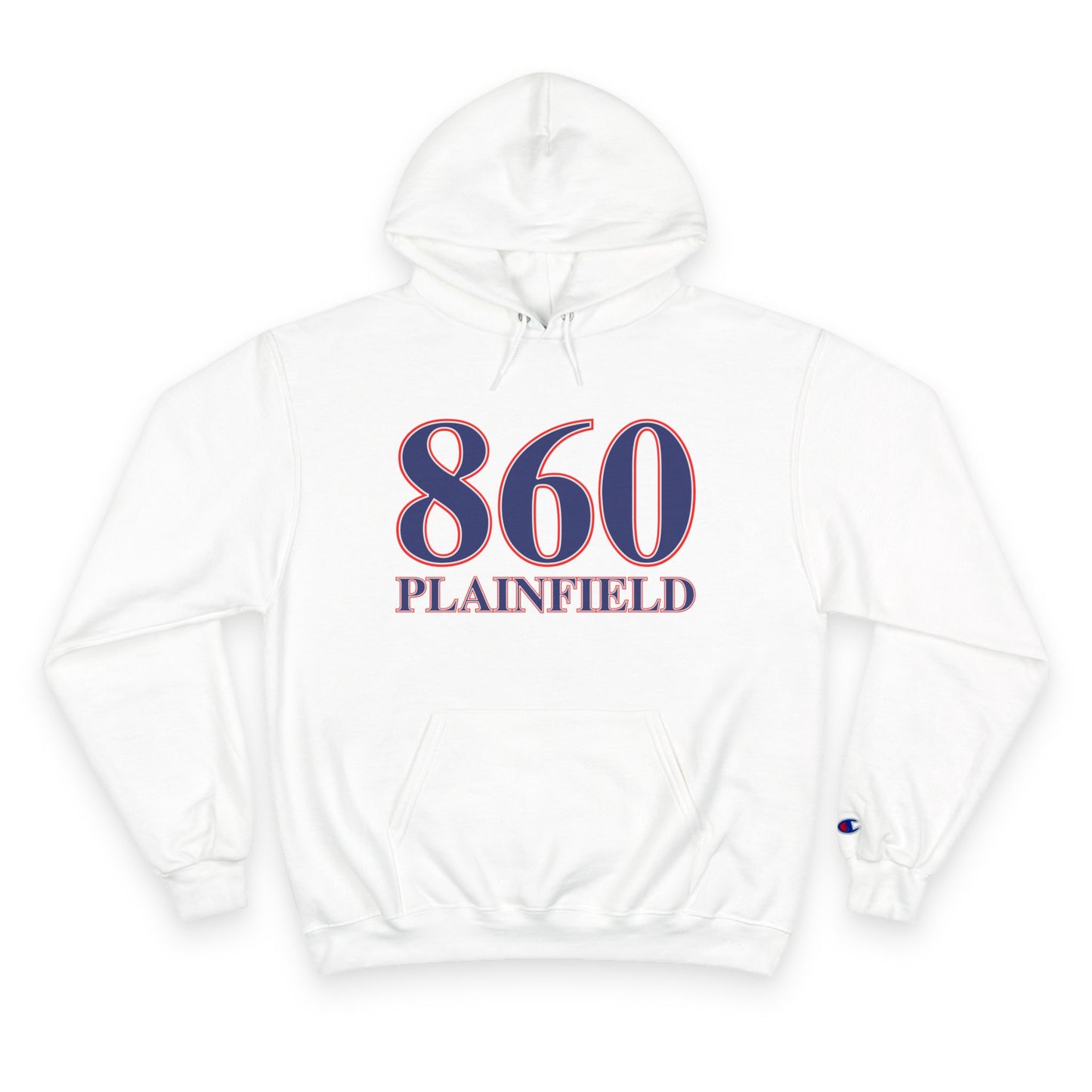 860 Plainfield Red, White & Blue Champion Hoodie