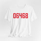 06468 Monroe Connecticut Zip Code Unisex Jersey Short Sleeve T-Shirt