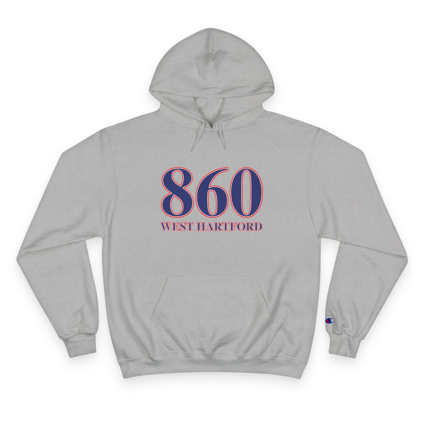 860 West Hartford Red White & Blue Champion Hoodie