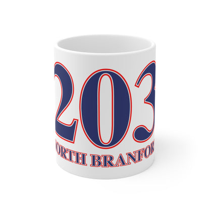 North Branford Red, White & Blue Mug 11oz