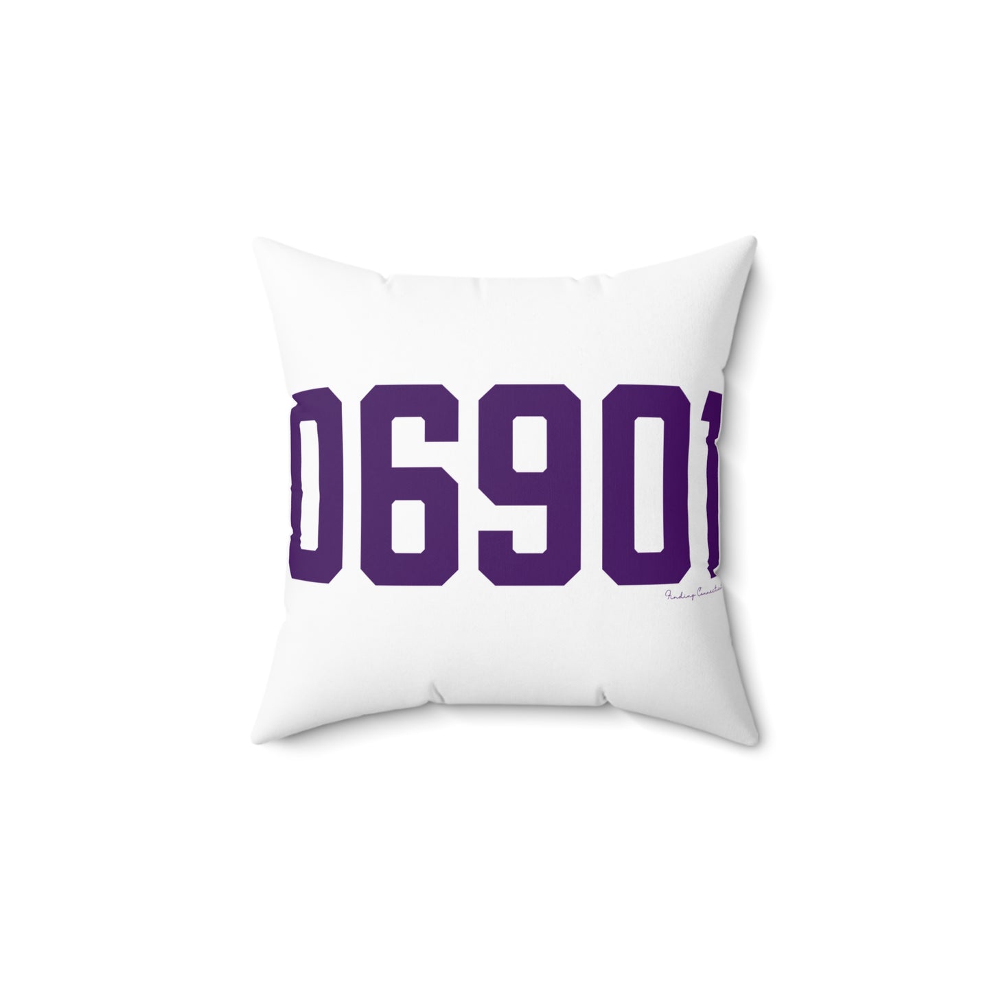 06901 Stamford Connecticut Zip Code Spun Polyester Square Pillow
