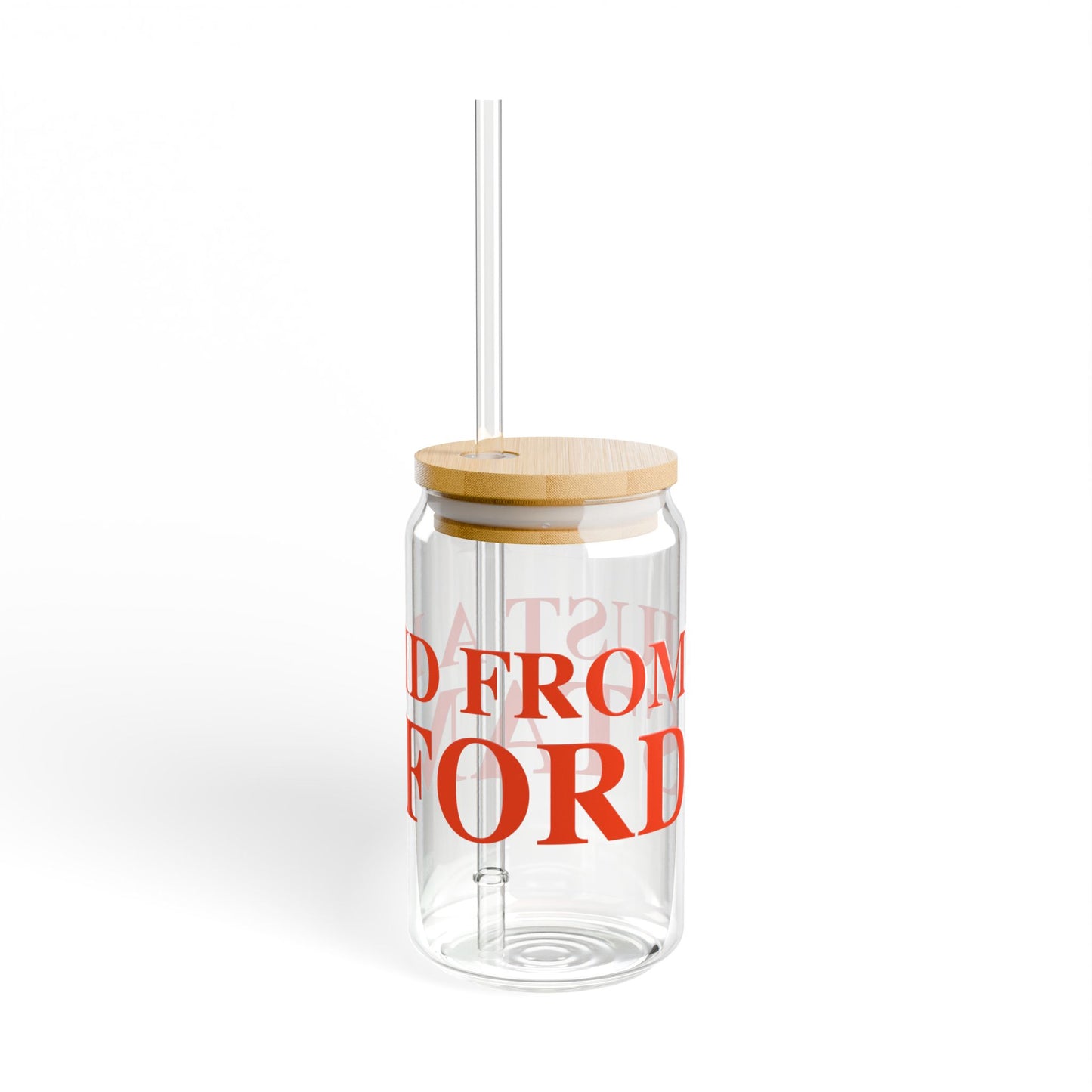 Just a kid from Stamford Sipper Glass, 16oz