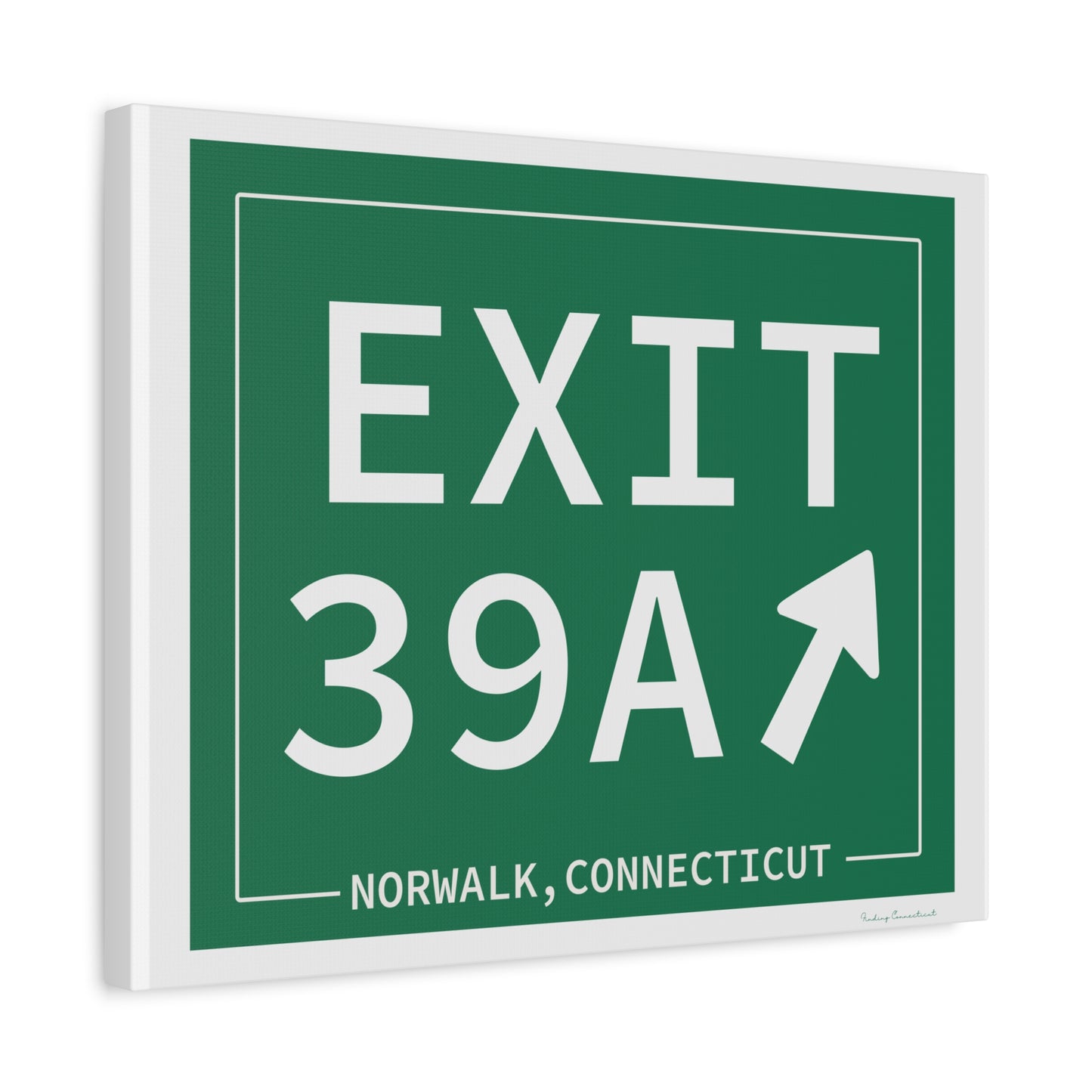 Vintage Exit 39A Merritt Parkway Sign Matte Canvas, Stretched, 1.25"