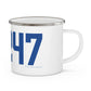 06247 Hampton Connecticut Zip Code Enamel Camping Mug