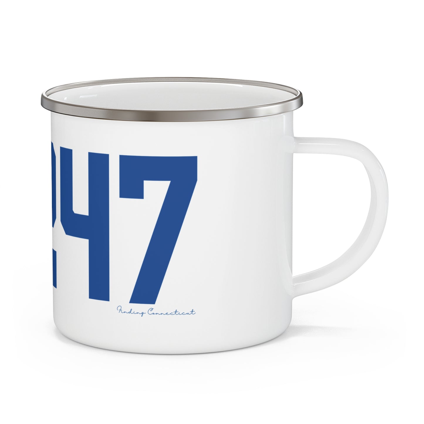 06247 Hampton Connecticut Zip Code Enamel Camping Mug