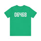 06468 Monroe Connecticut Zip Code Unisex Jersey Short Sleeve T-Shirt