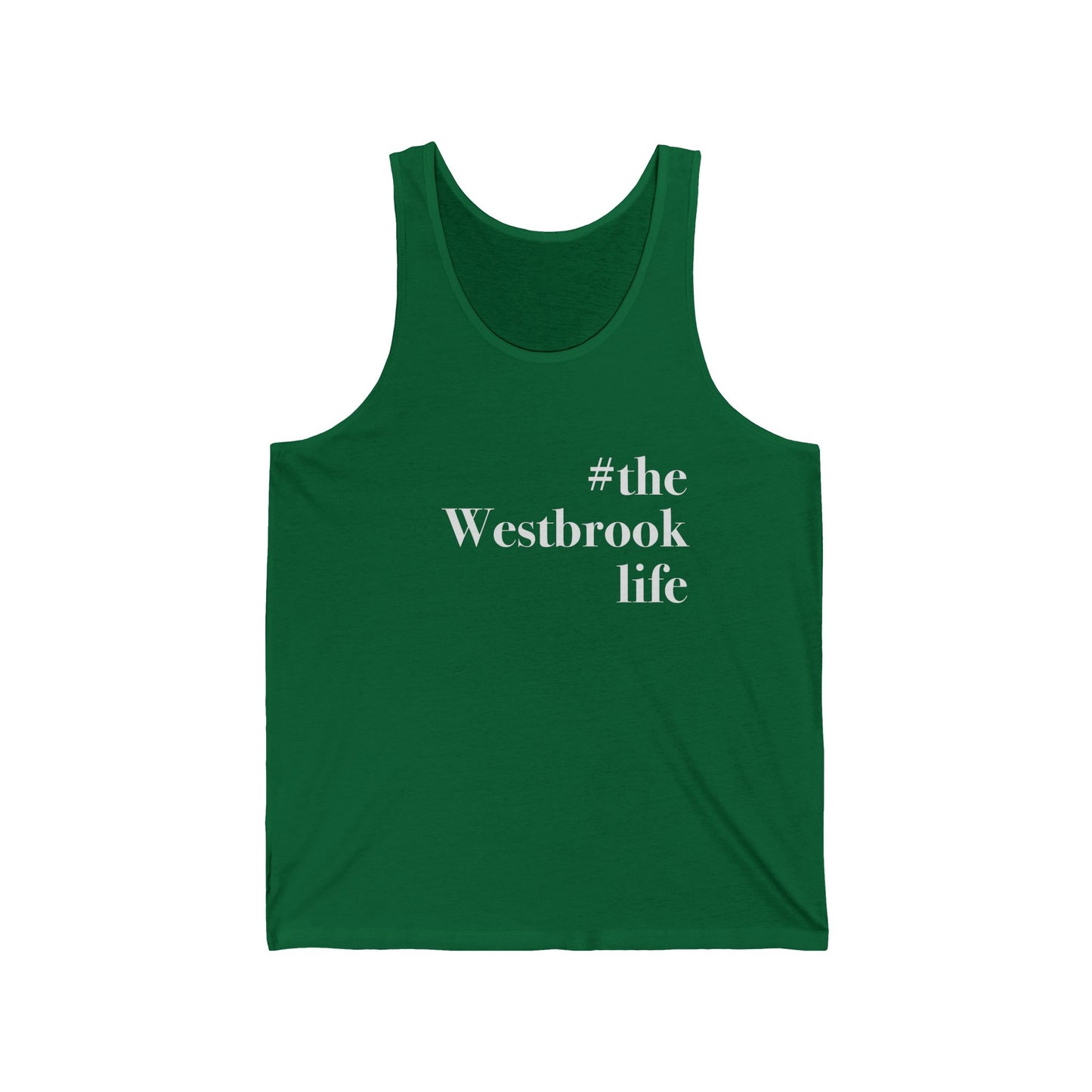 #thewestbrooklife Unisex Jersey Tank