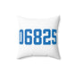 06825 Fairfield Connecticut Zip Code Spun Polyester Square Pillow