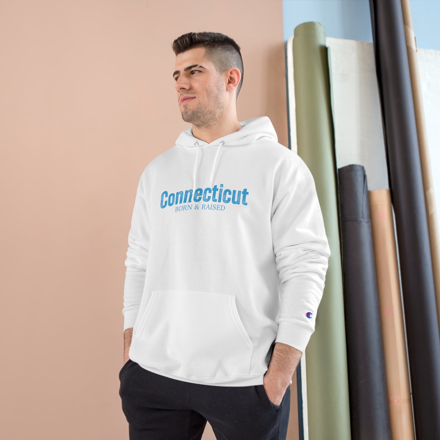 Connecticut Born & Raised Champion Hoodie