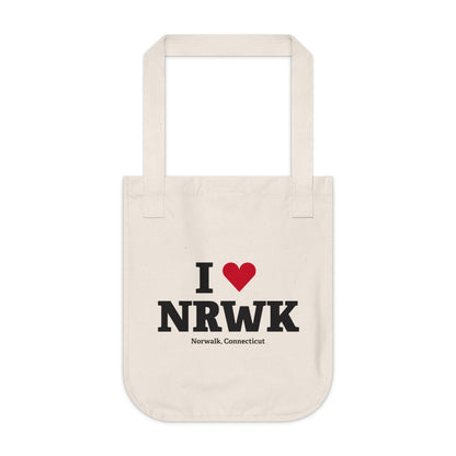 I Heart NRWK Organic Canvas Tote Bag