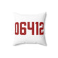 06412 Chester Connecticut Zip Code Spun Polyester Square Pillow
