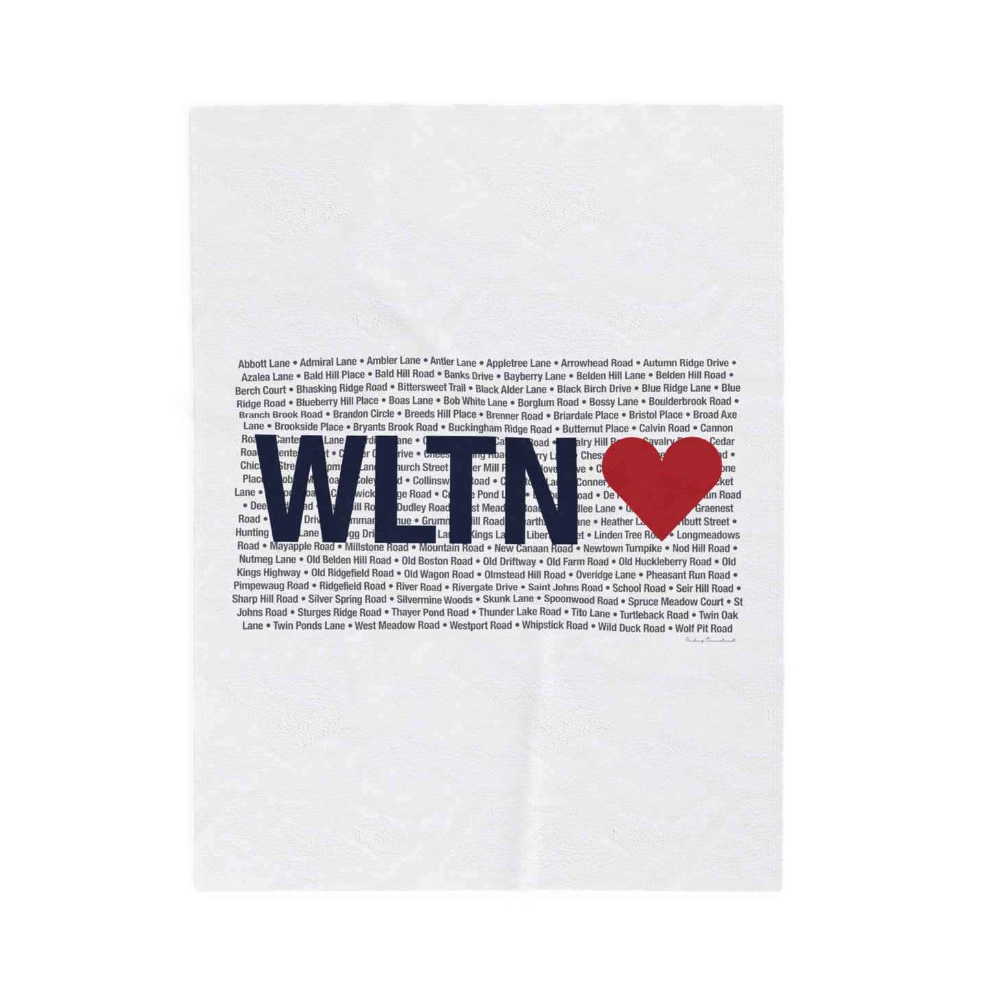Wilton Love Velveteen Plush Blanket