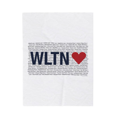 Wilton Love Velveteen Plush Blanket