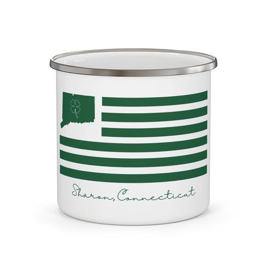 Sharon Connecticut St. Patrick’s Day Flag Enamel Camping Mug