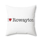 I Heart Rowayton. Spun Polyester Square Pillow