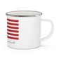 Woodbury Connecticut Flag Enamel Camping Mug