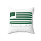 Seymour Connecticut St. Patrick’s Day Flag Spun Polyester Square Pillow
