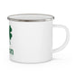 I Clover Clinton Enamel Camping Mug