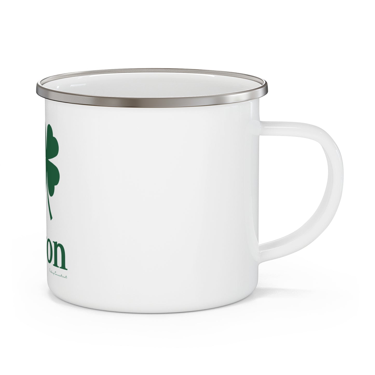 I Clover Clinton Enamel Camping Mug