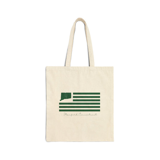 Stamford Connecticut St Patrick’s Day Flag Cotton Canvas Tote Bag