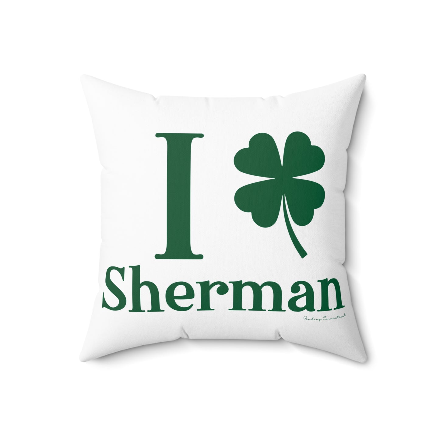 I Clover Sherman Spun Polyester Square Pillow