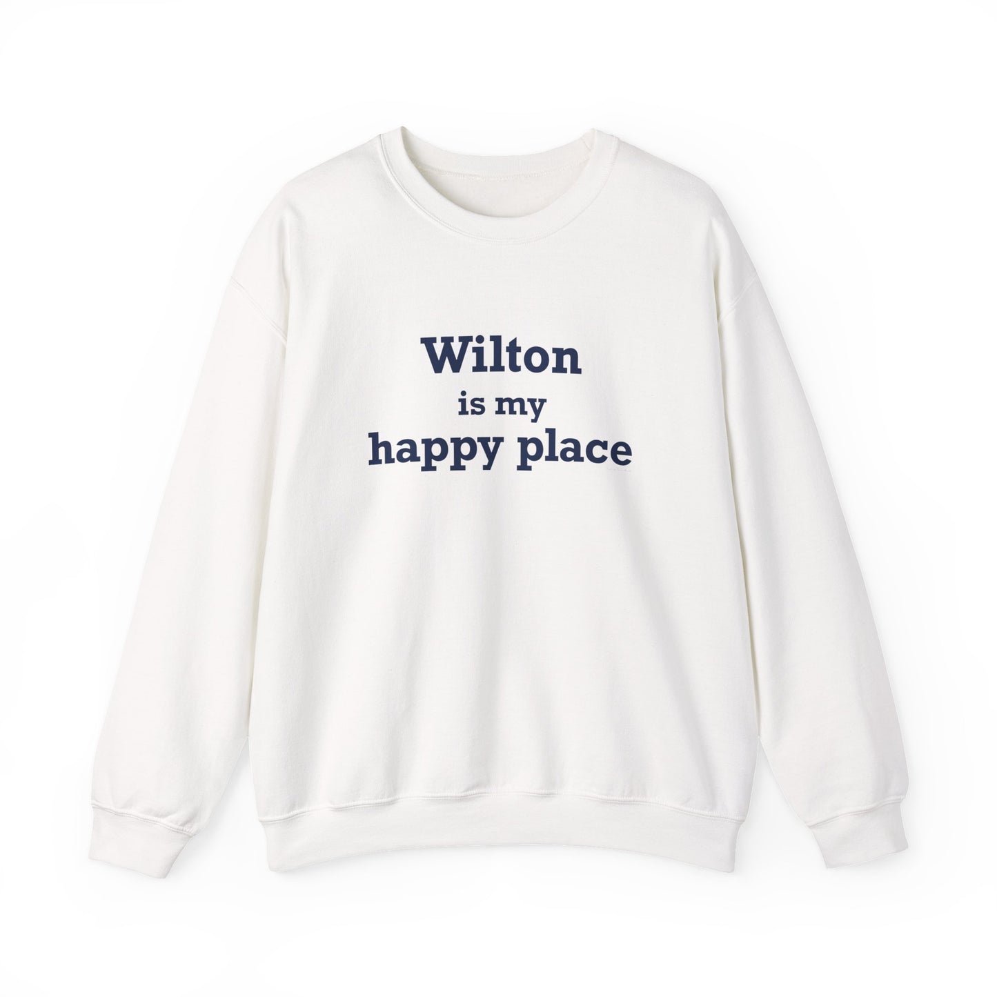 Wilton is my Happy Place Unisex Heavy Blend™ Crewneck Sweatshirt