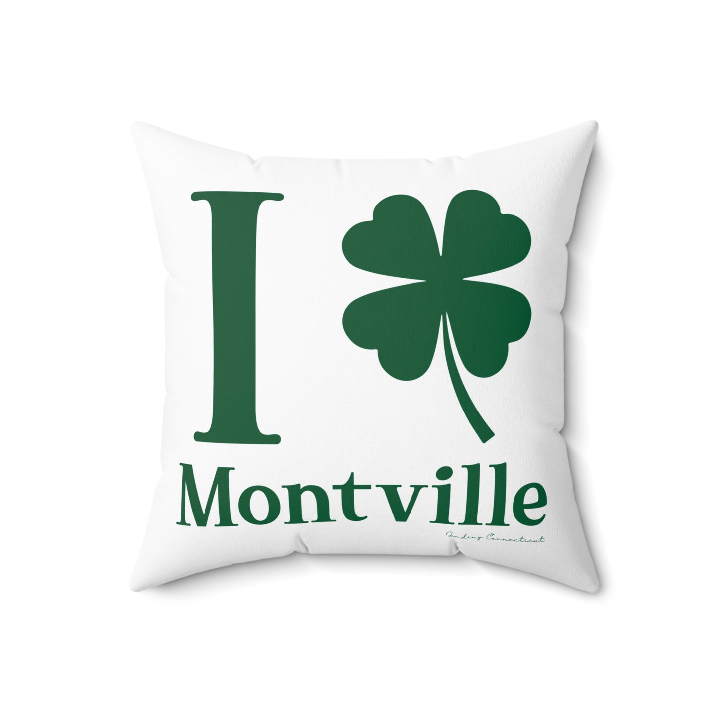 I Clover Montville Spun Polyester Square Pillow