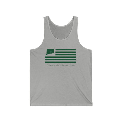 Ridgefield Connecticut St Patrick’s Day Flag Unisex Jersey Tank Top