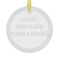 I Really Really Miss Fairfield Beach Glass Ornaments