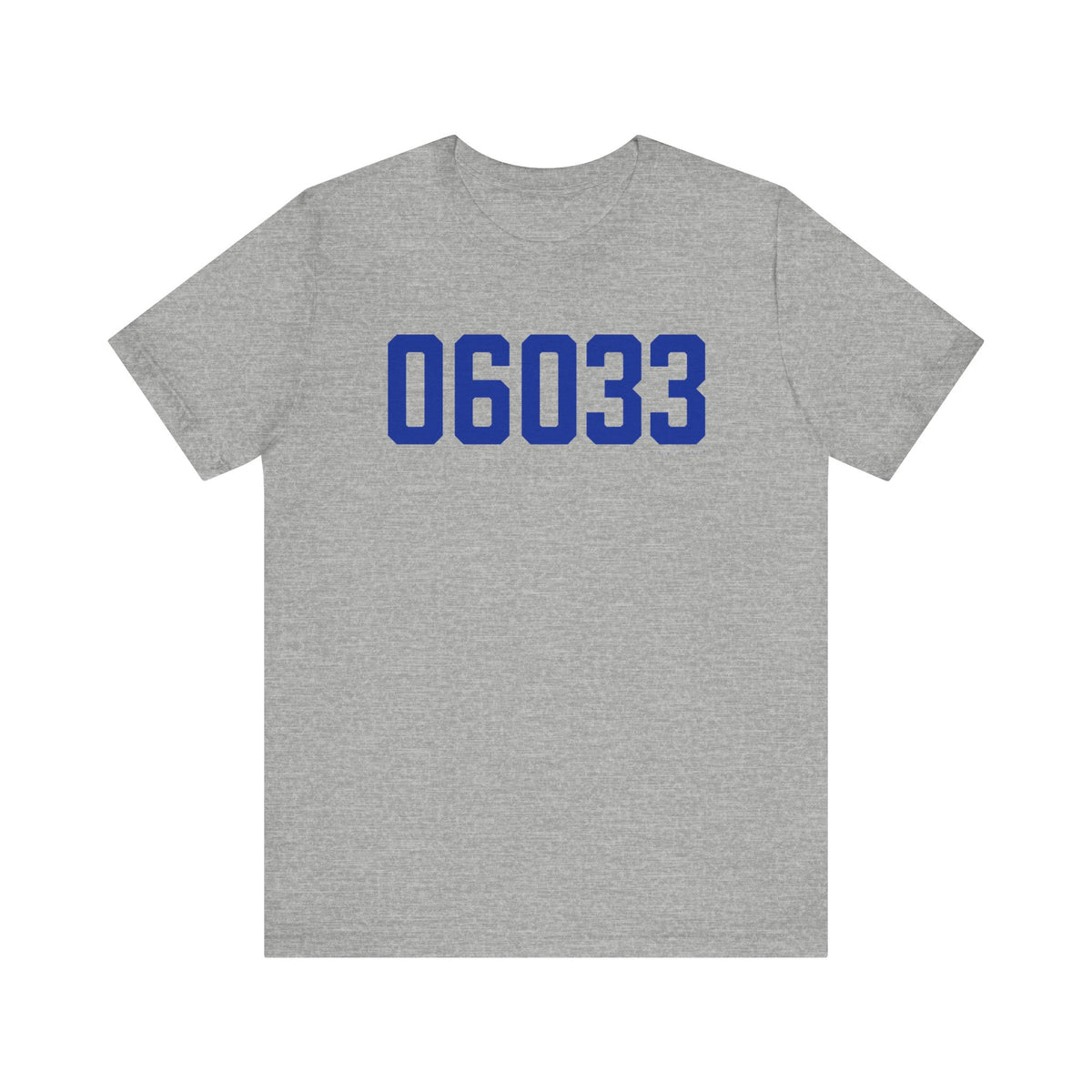 06033 Glastonbury Connecticut Zip Code Unisex Jersey Short Sleeve T-Shirt