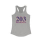 203 Brookfield Red White & Blue Women's Ideal Racerback Tank Top