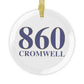 860 Cromwell Glass Ornaments