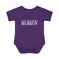 Just a kid from Hebron Infant Baby Rib Bodysuit